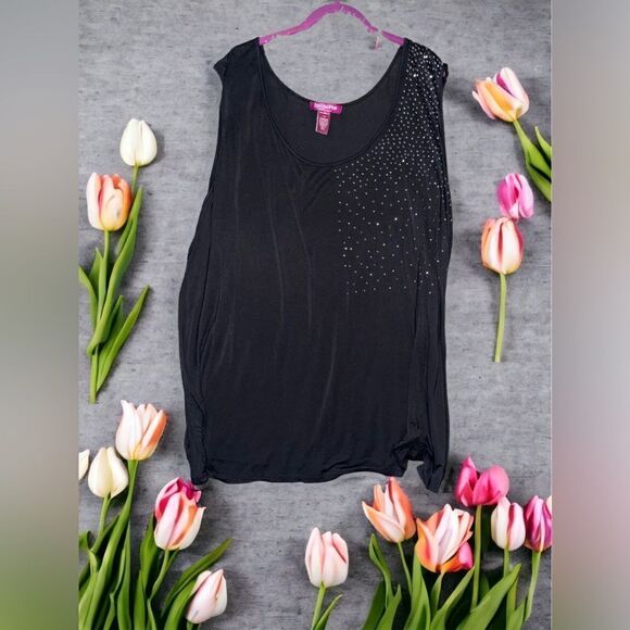 Plus l Rhinestone Adorned l Black l Tunic l 4X - Picture 8 of 8